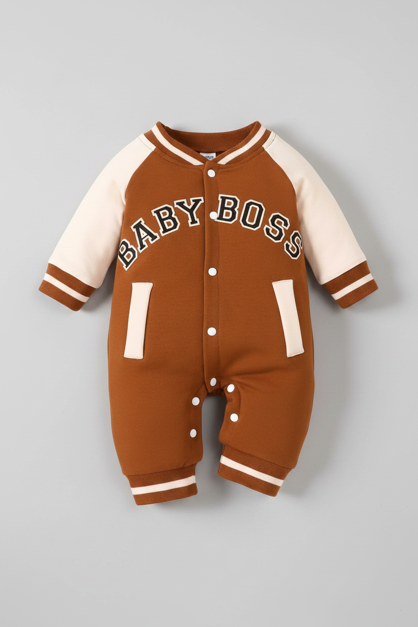 Baby Boy Long Sleeve Jumpsuit