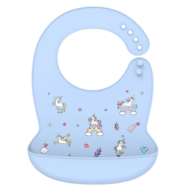 Waterproof Silicone Baby Bib With Pocket