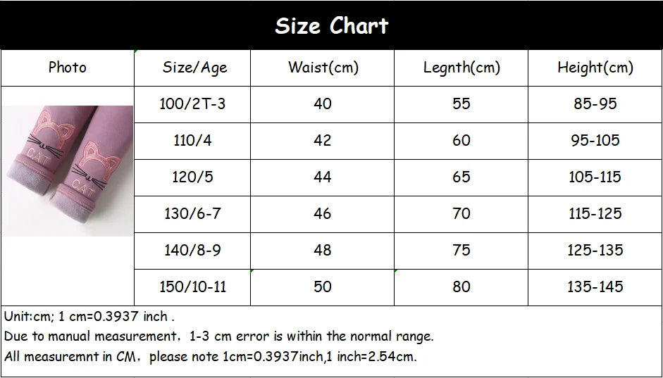 Girls Fleece-Lined Leggings