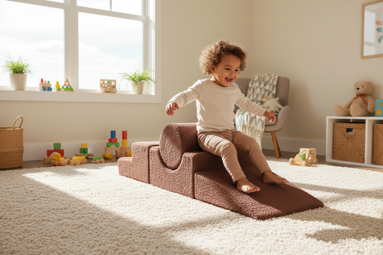 MeowBaby Bearly Shape Set with 4 Elements - Brown