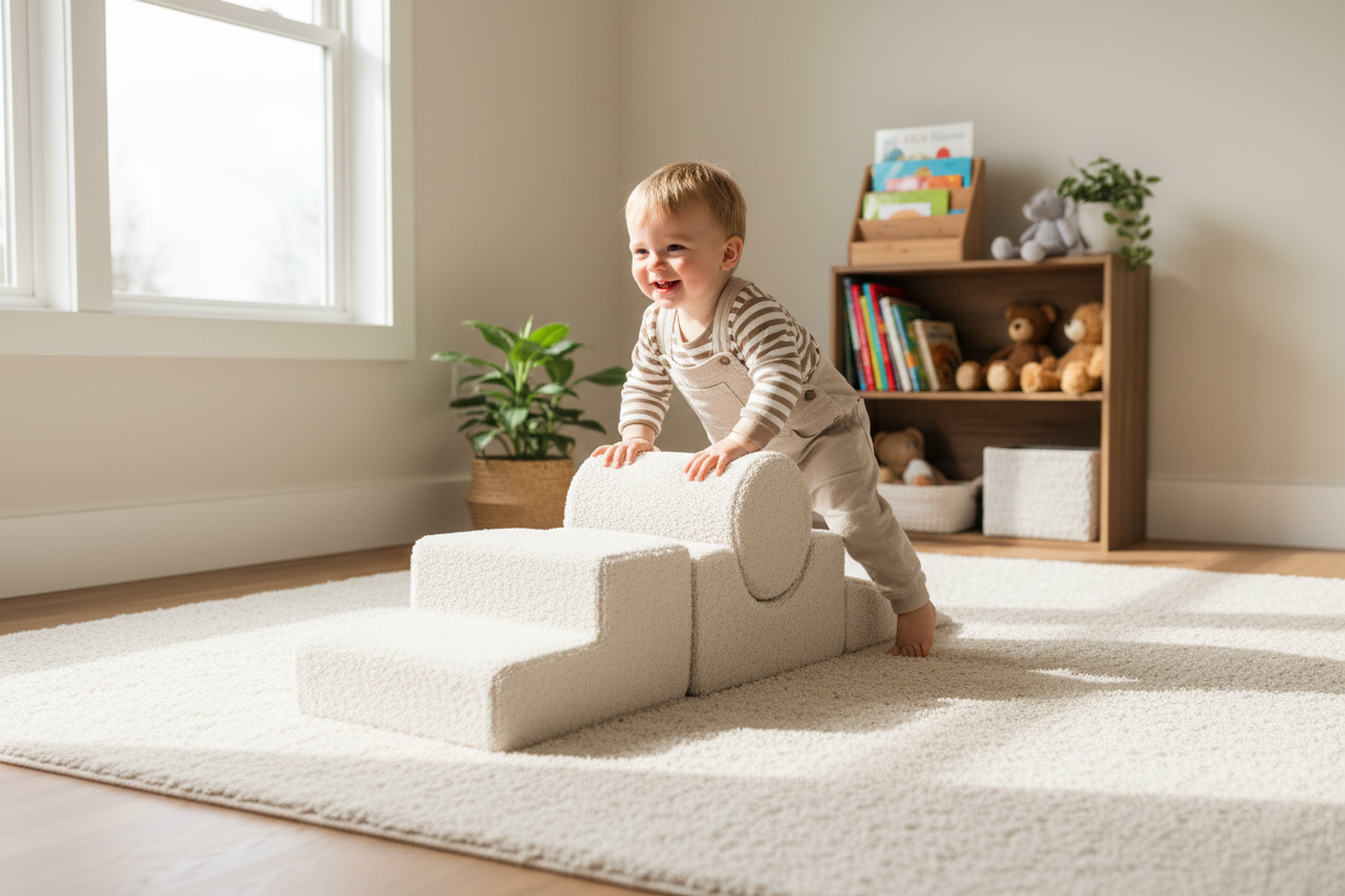 MeowBaby Bearly Shape Set with 4 Elements - Ecru