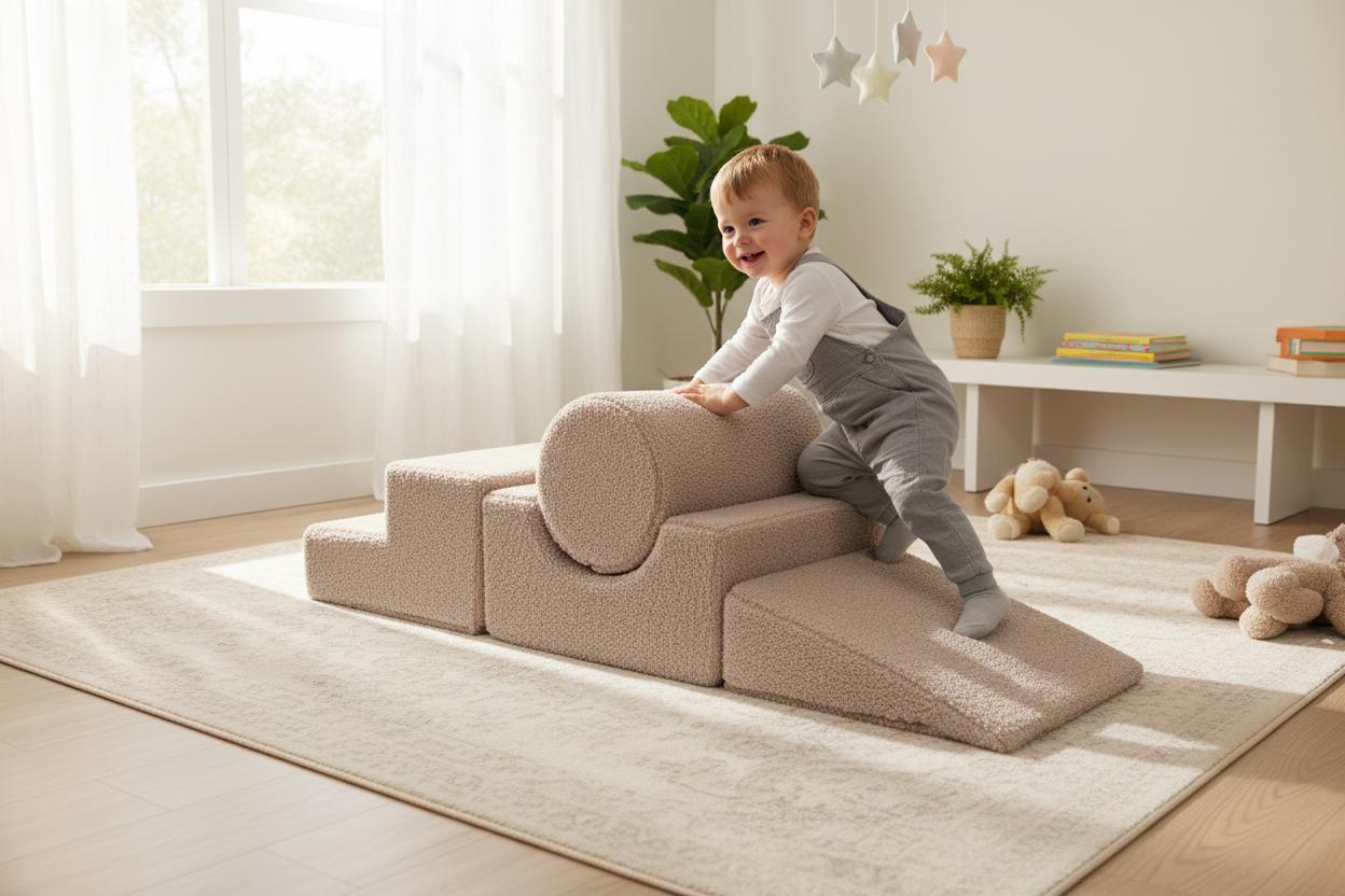 MeowBaby Bearly Shape Set with 4 Elements - Gray
