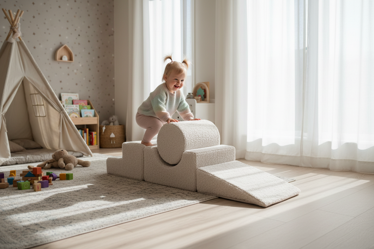 MeowBaby Bearly Shape Set with 4 Elements - White