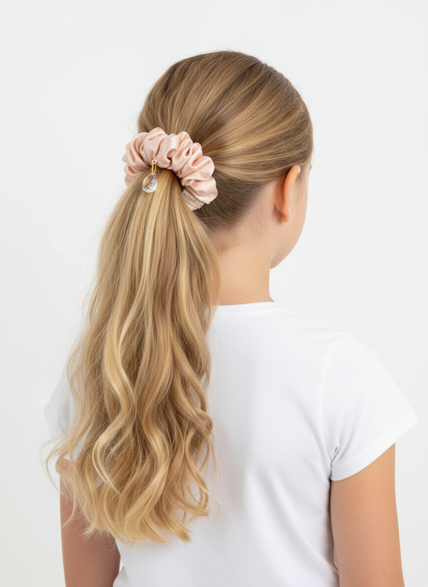 Mulberry Silk Scrunchie - Butterfly