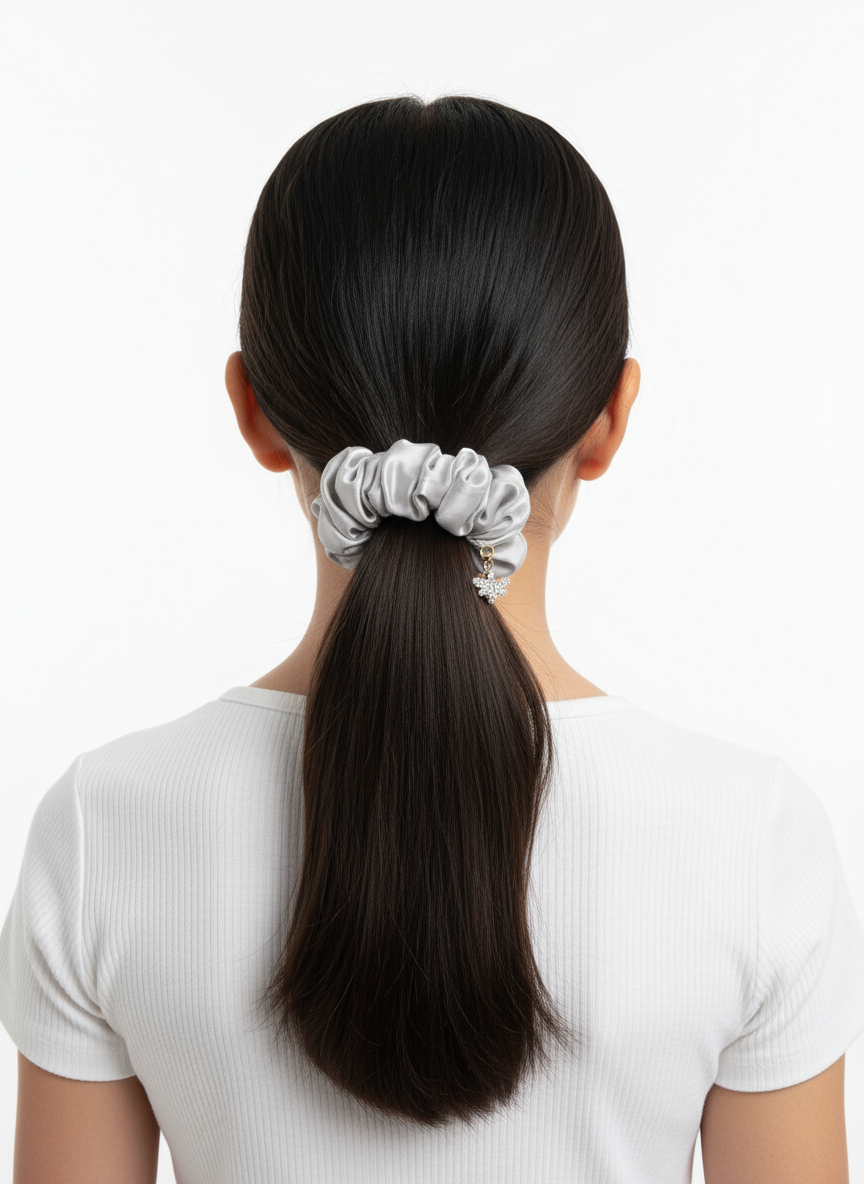 Mulberry Silk Scrunchie - Bee