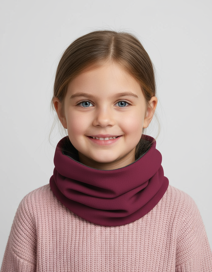 Kids Merino Neck Tube MOKKA
