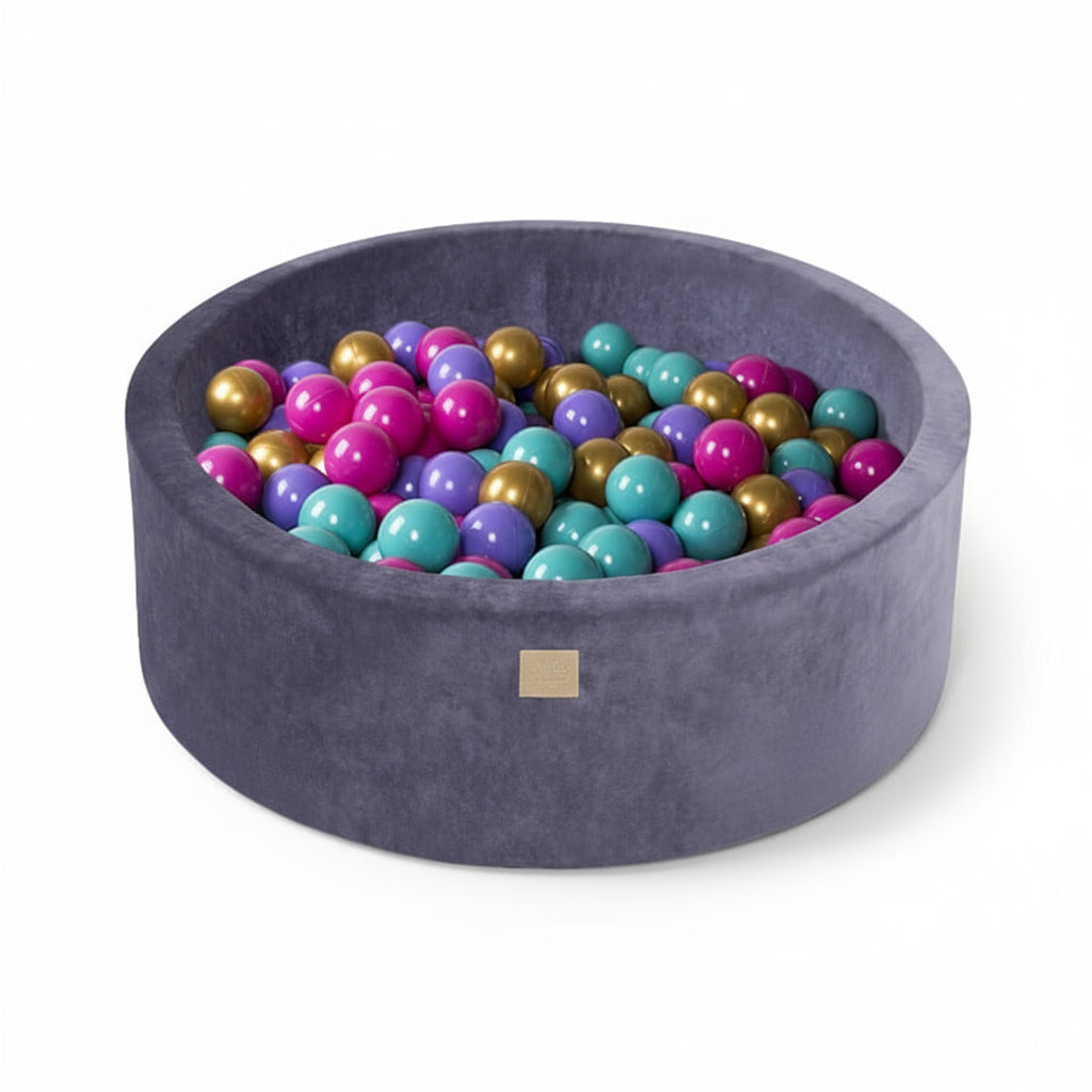 MeowBaby Baby Foam Ball Pit 90x90x40cm - Model Flower
