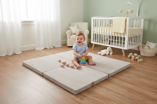 Play Mat for Kids - Square Ecru