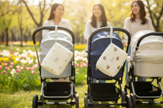 Baby Diaper Bag with Zipper for Stroller