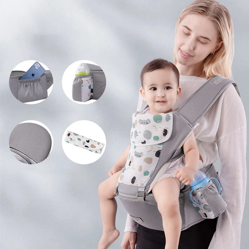 Ergonomic Baby Carrier with Hip Seat