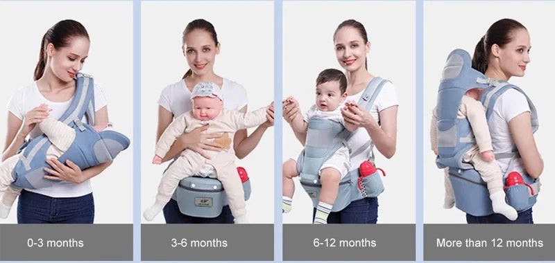 Ergonomic Baby Carrier with Hip Seat