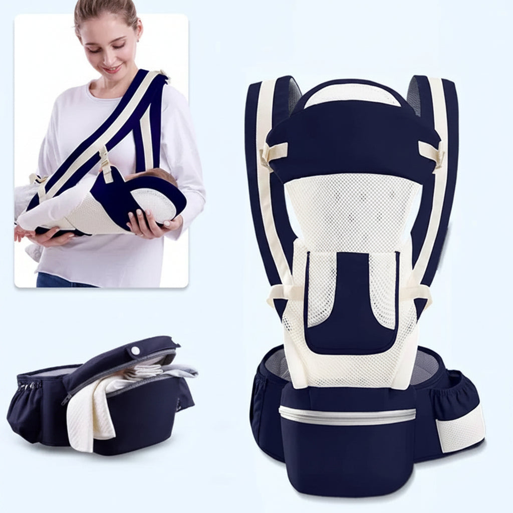 Ergonomic Baby Carrier with Hip Seat