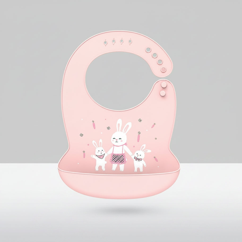 Waterproof Silicone Baby Bib With Pocket