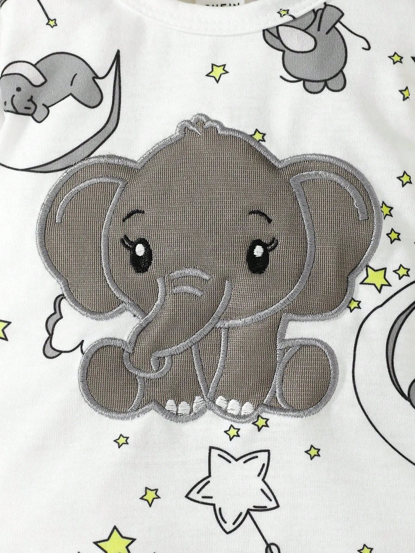 Baby Elephant Romper Set with Hat