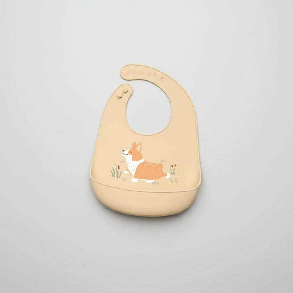 Waterproof Silicone Baby Bib With Pocket