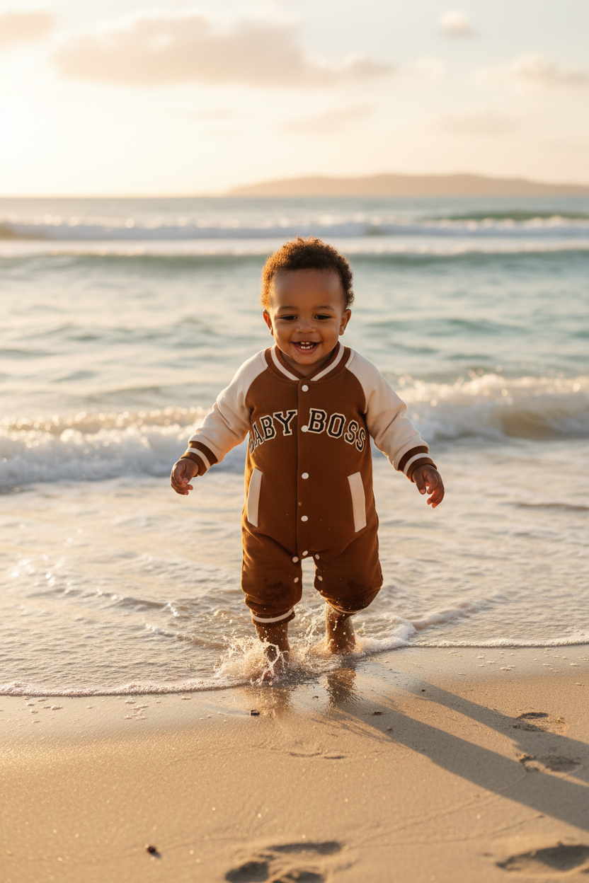 Baby Boy Long Sleeve Jumpsuit