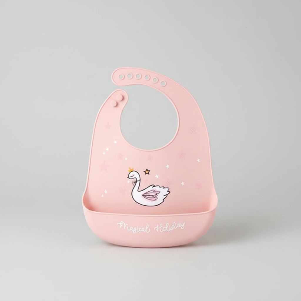 Waterproof Silicone Baby Bib With Pocket