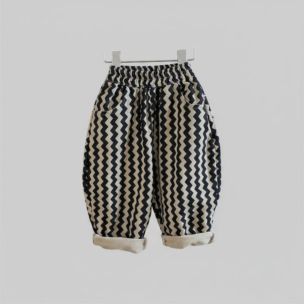 Boys Striped Harem Casual Pants