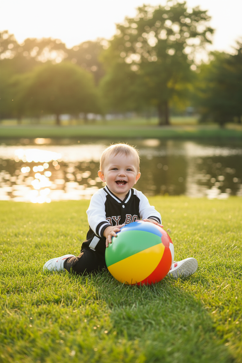 Baby Boy Long Sleeve Jumpsuit