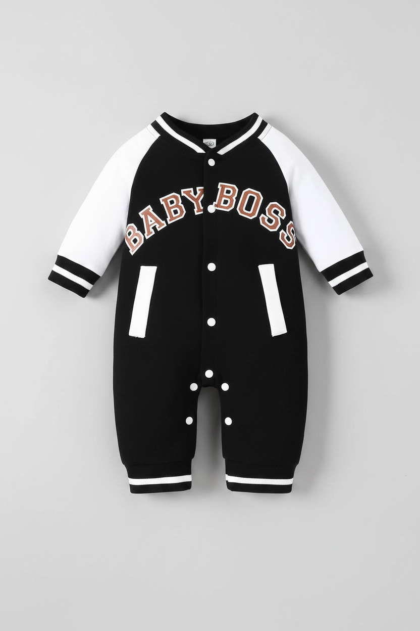 Baby Boy Long Sleeve Jumpsuit
