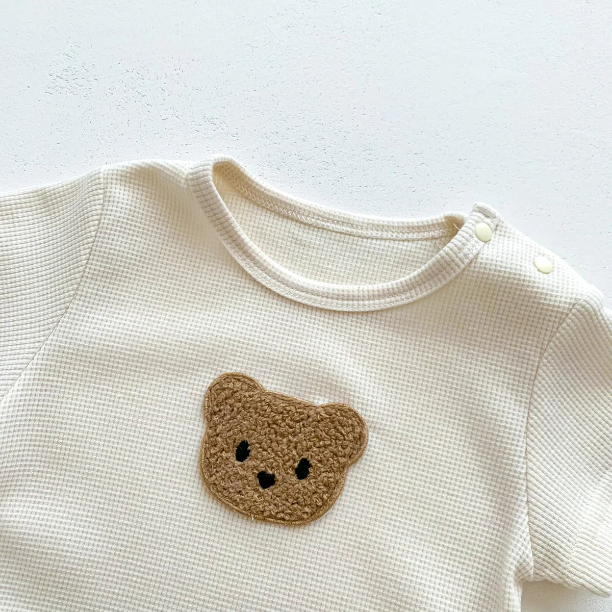 Baby Waffle Romper Set with Hat