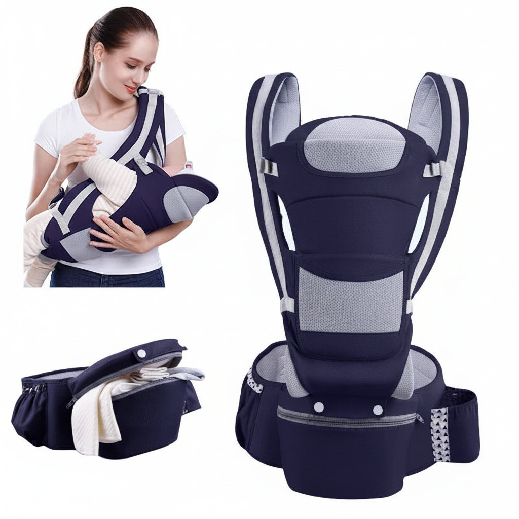 Ergonomic Baby Carrier with Hip Seat