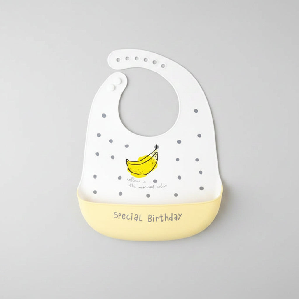 Waterproof Silicone Baby Bib With Pocket