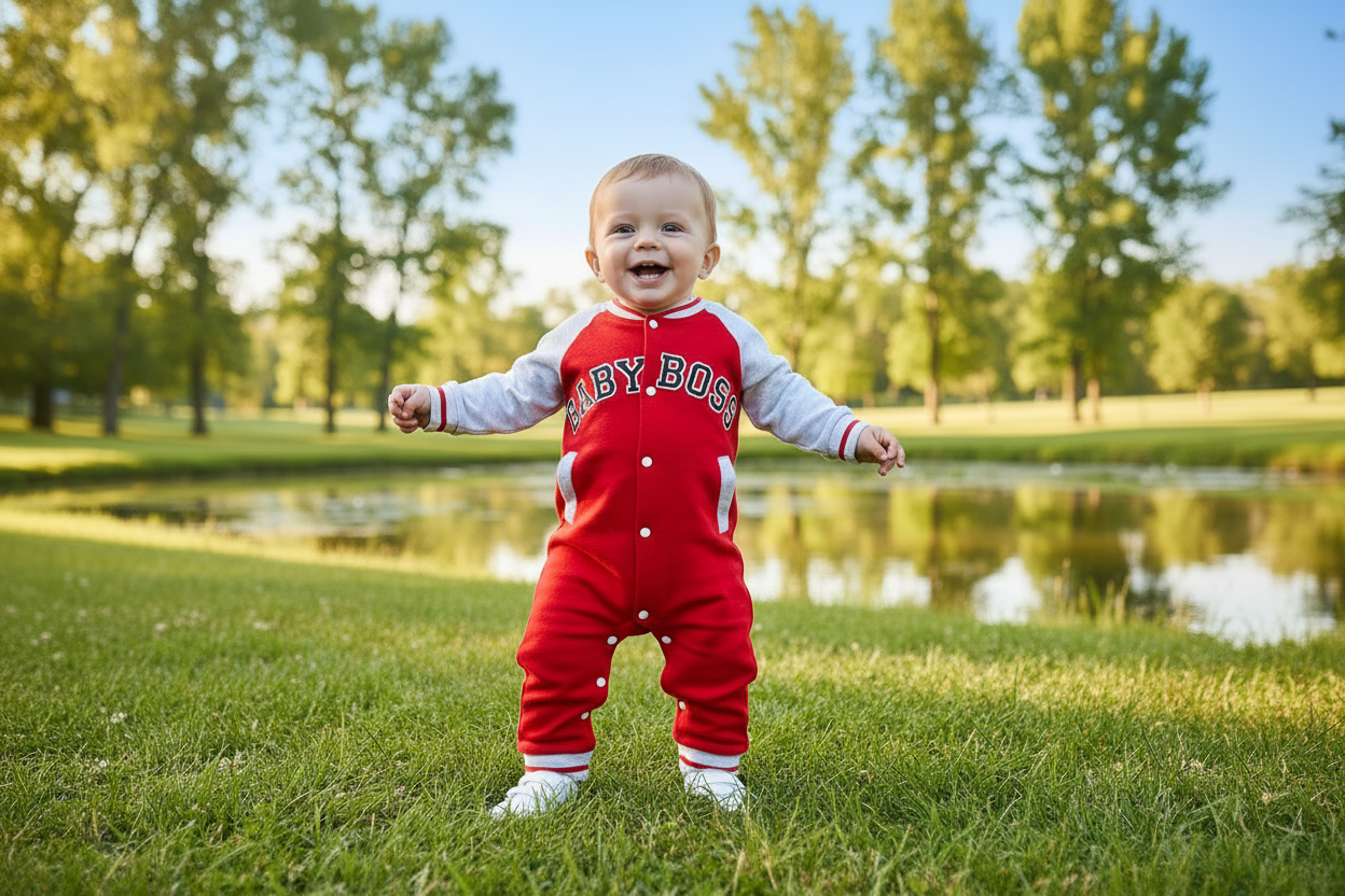 Baby Boy Long Sleeve Jumpsuit