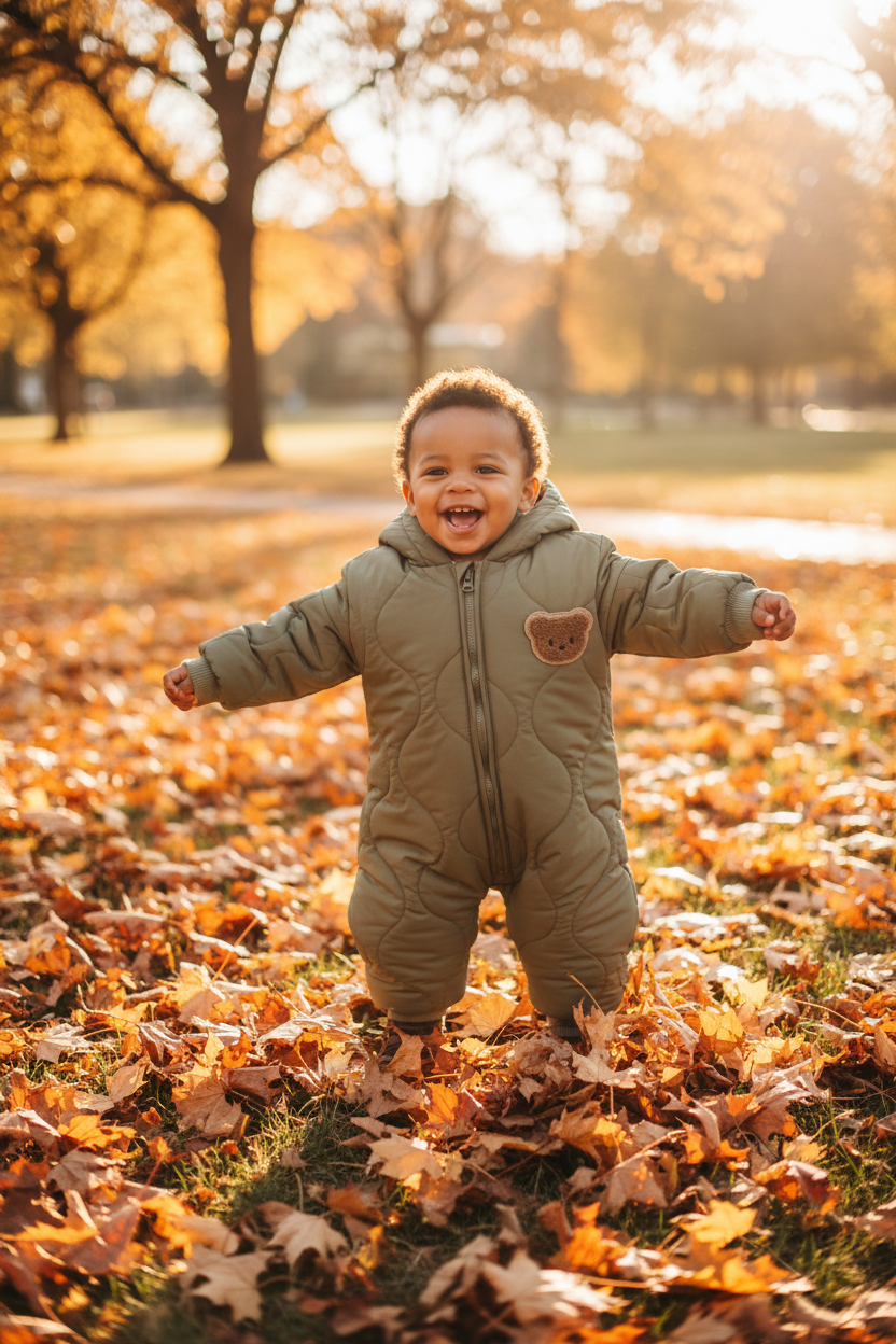 Baby Hooded Bear Jumpsuit