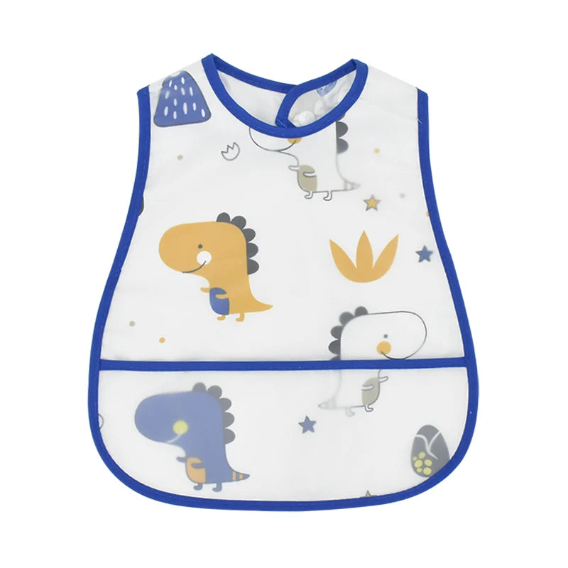 Waterproof Baby Feeding Bib with Pocket