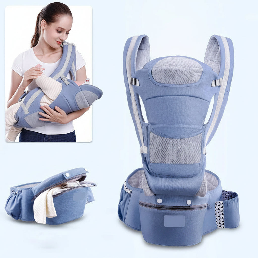 Ergonomic Baby Carrier with Hip Seat