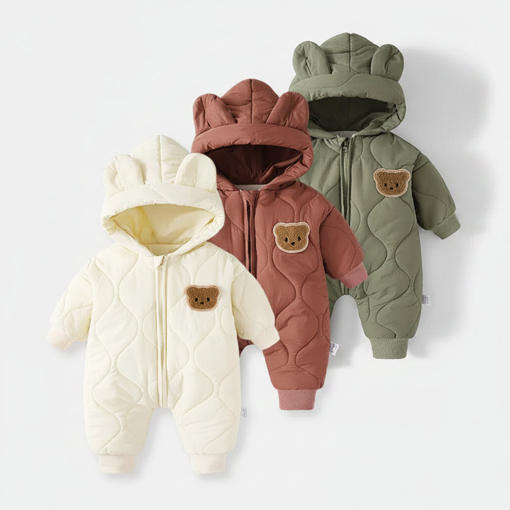 Baby Hooded Bear Jumpsuit