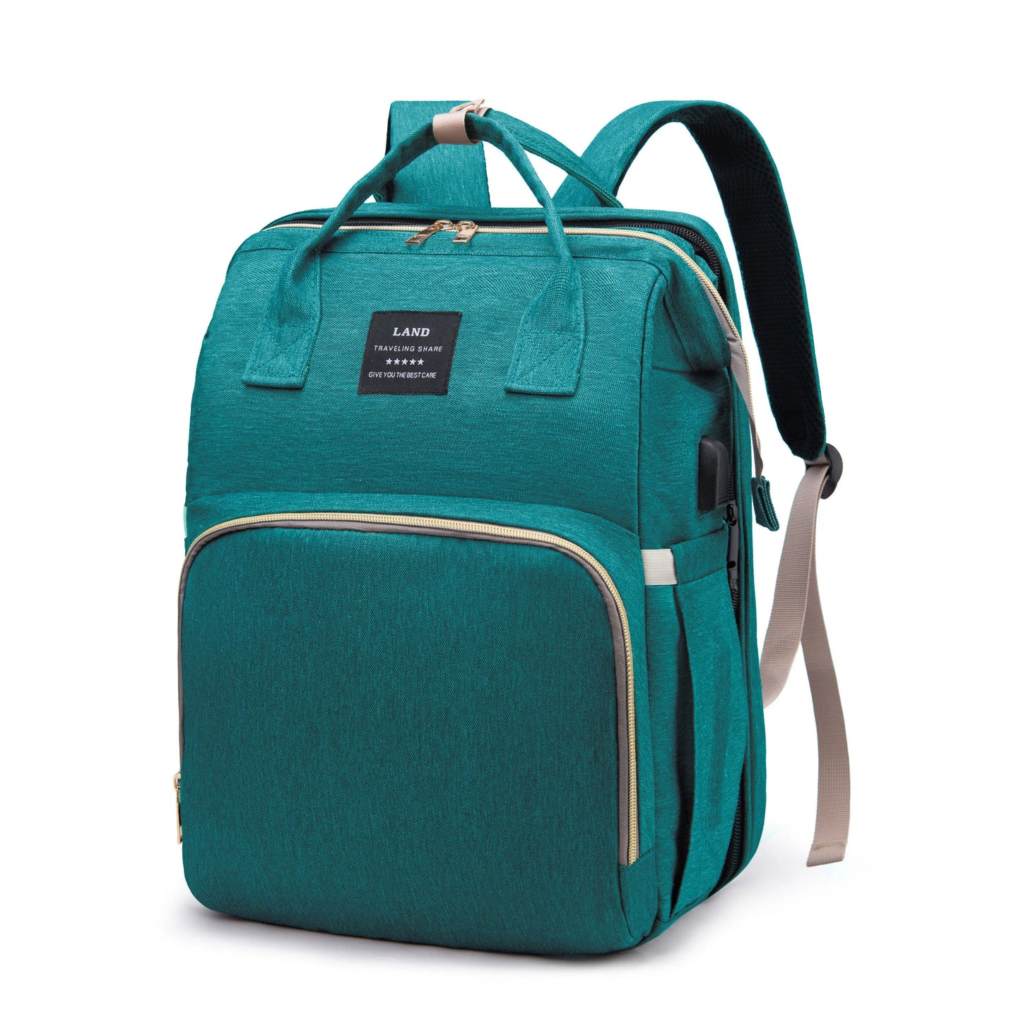 Mommy Travel Bag with Foldable Crib