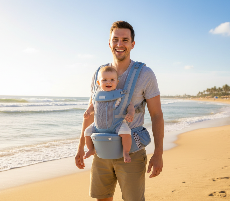 Ergonomic Baby Carrier with Hip Seat