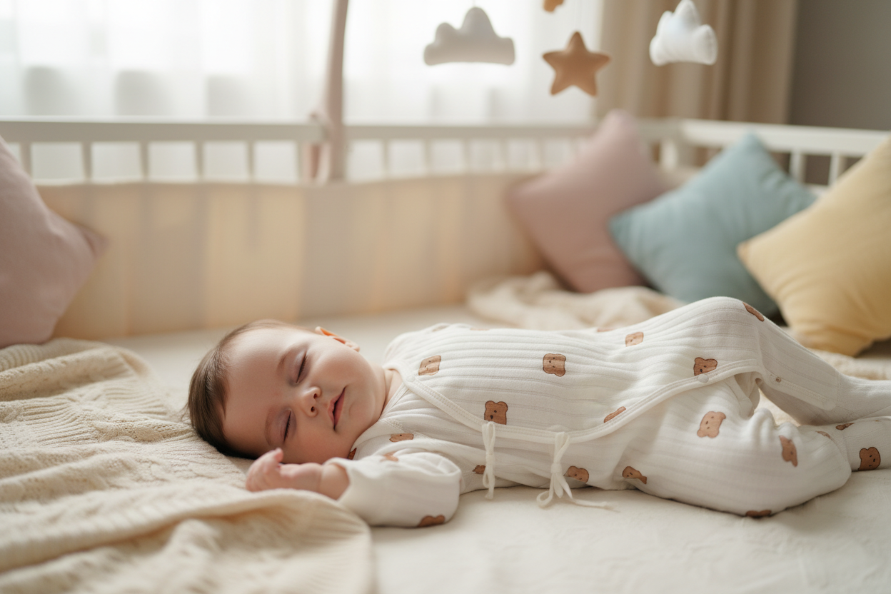 Cotton Long Sleeve Baby Romper