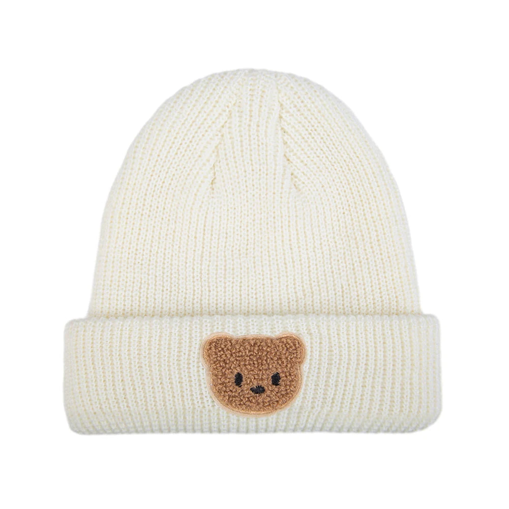 Toddler Cartoon Bear Knitted Beanie