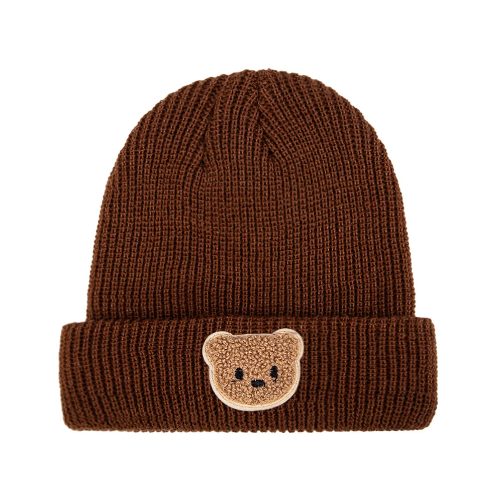 Toddler Cartoon Bear Knitted Beanie