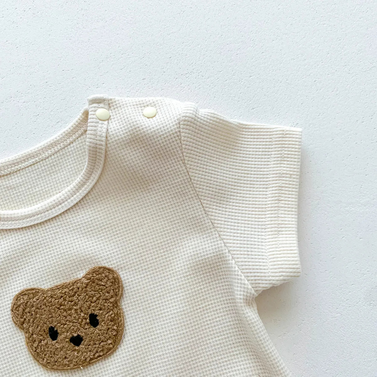Baby Waffle Romper Set with Hat