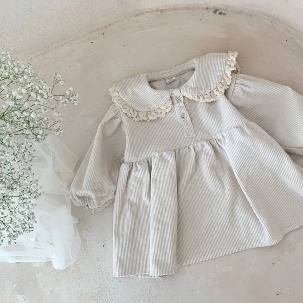 Toddler Girl Long Sleeve Corduroy Dress
