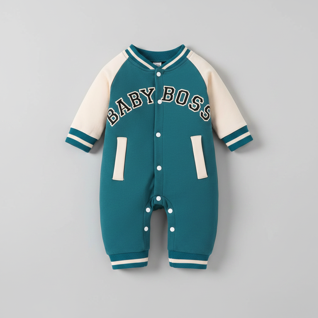 Baby Boy Long Sleeve Jumpsuit