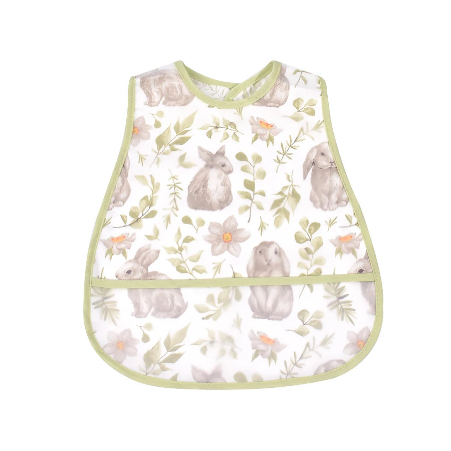 Waterproof Baby Feeding Bib with Pocket