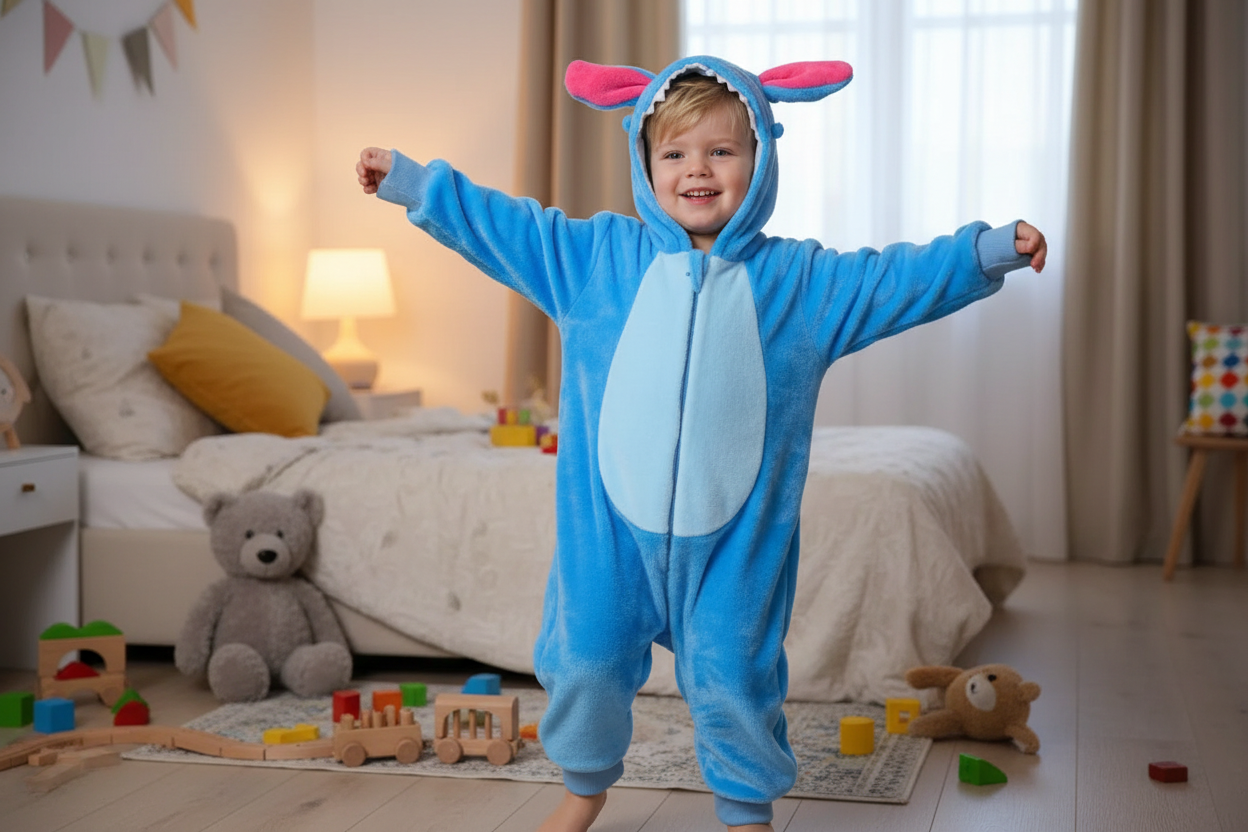 Kids Kigurumi Hooded Onesie