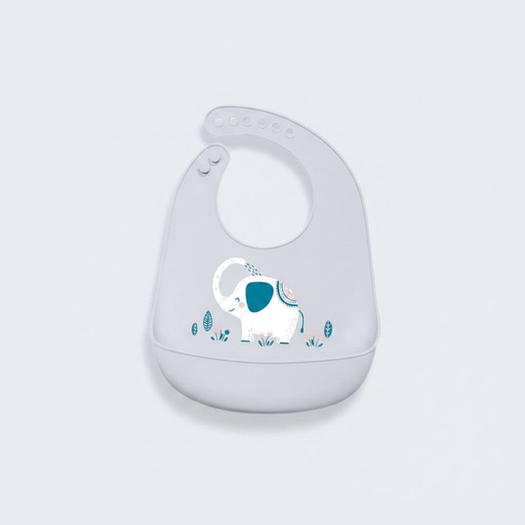 Waterproof Silicone Baby Bib With Pocket