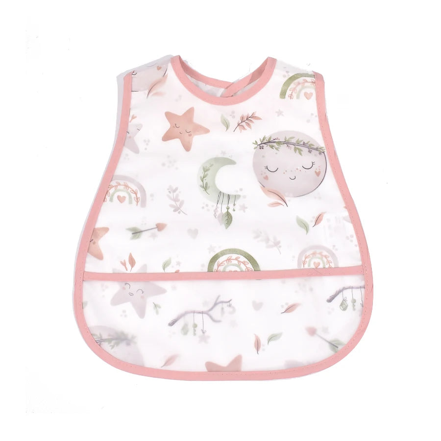 Waterproof Baby Feeding Bib with Pocket