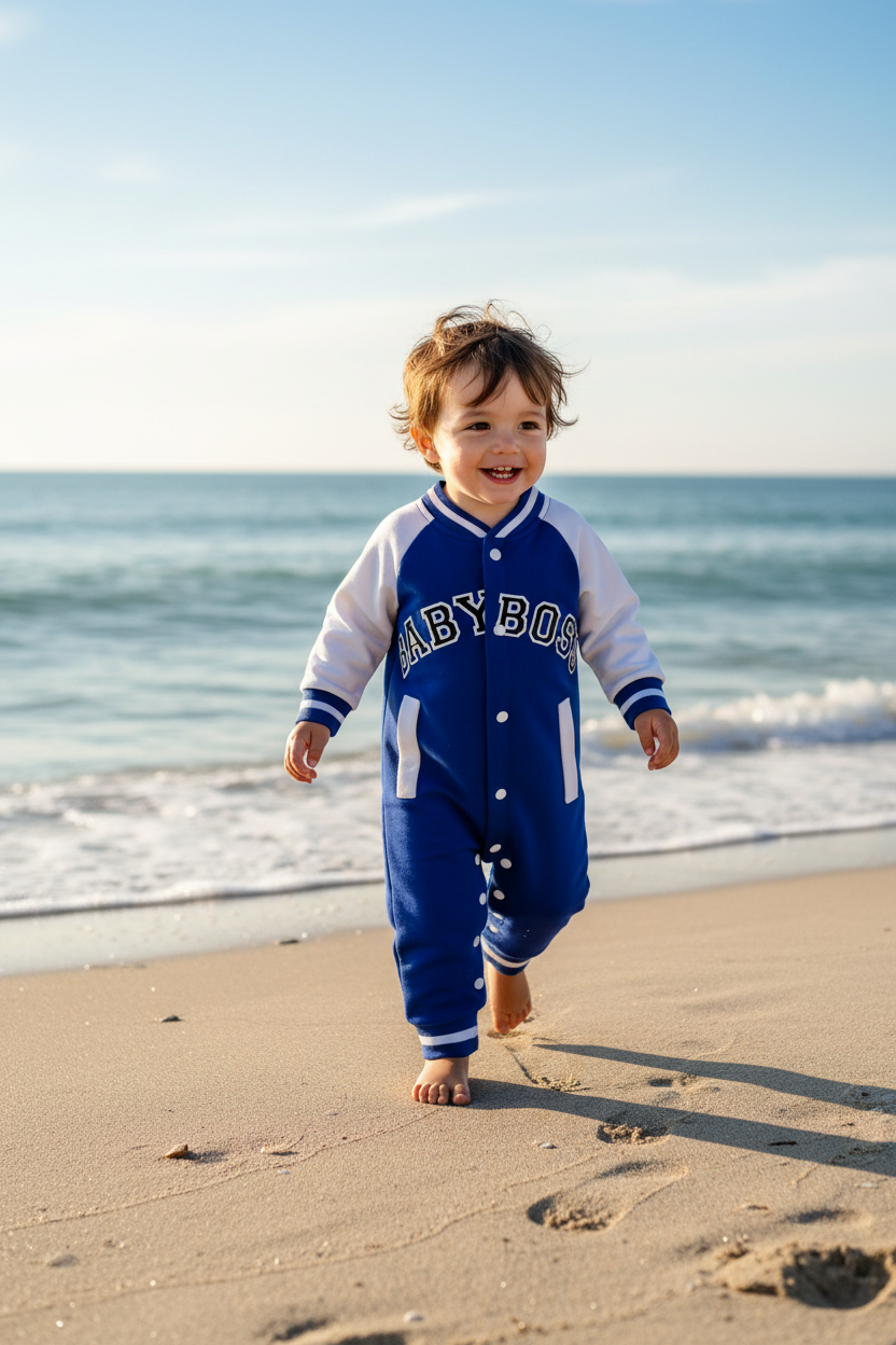 Baby Boy Long Sleeve Jumpsuit