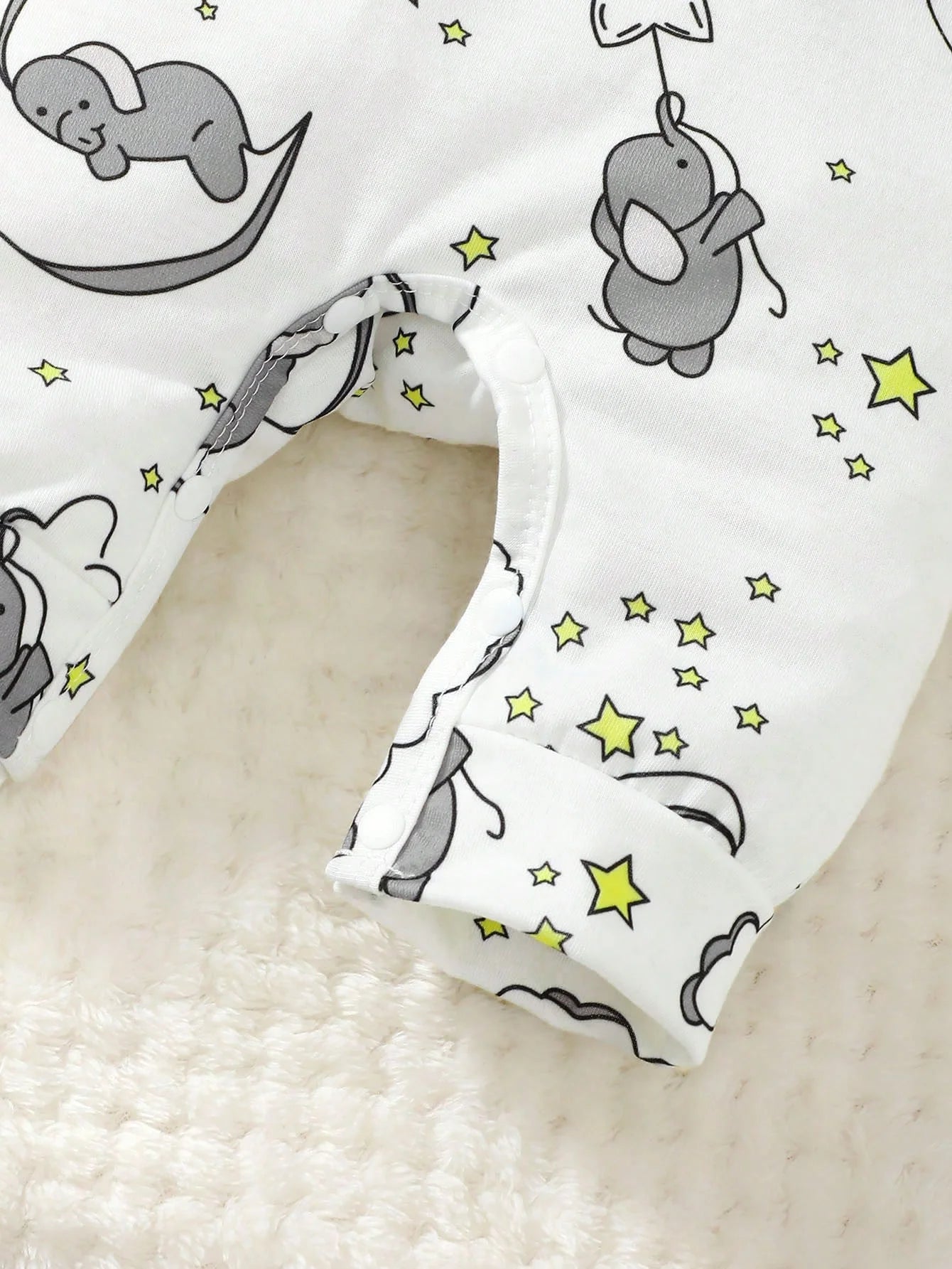 Baby Elephant Romper Set with Hat