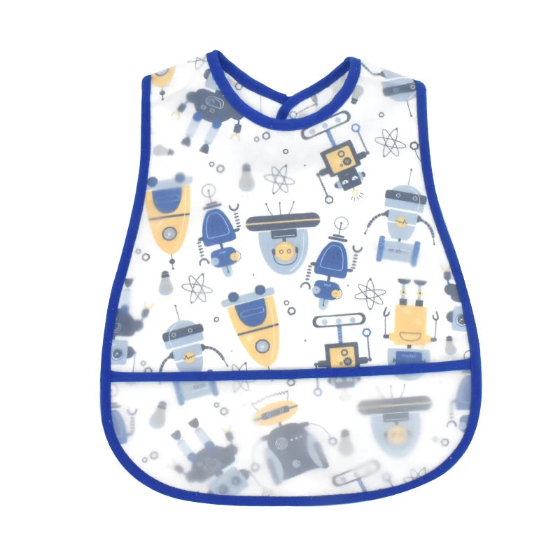 Waterproof Baby Feeding Bib with Pocket
