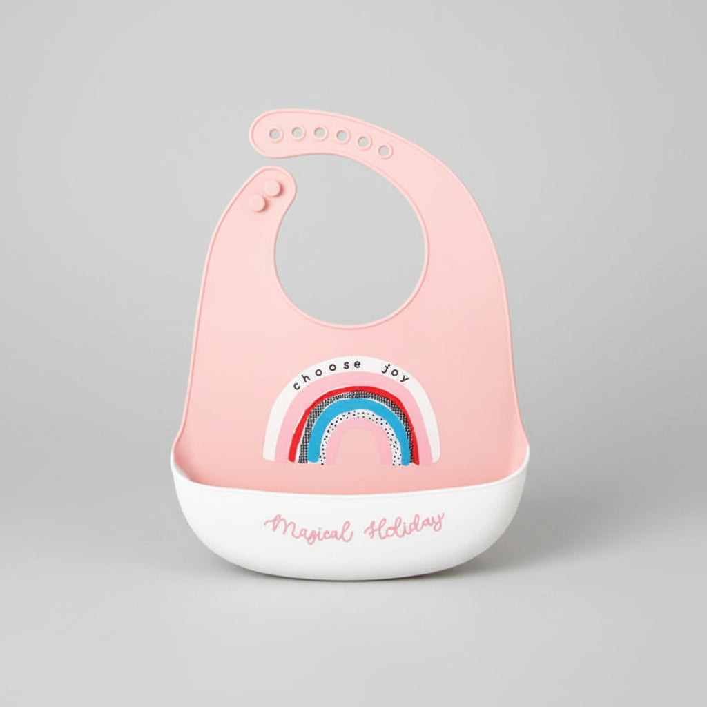 Waterproof Silicone Baby Bib With Pocket