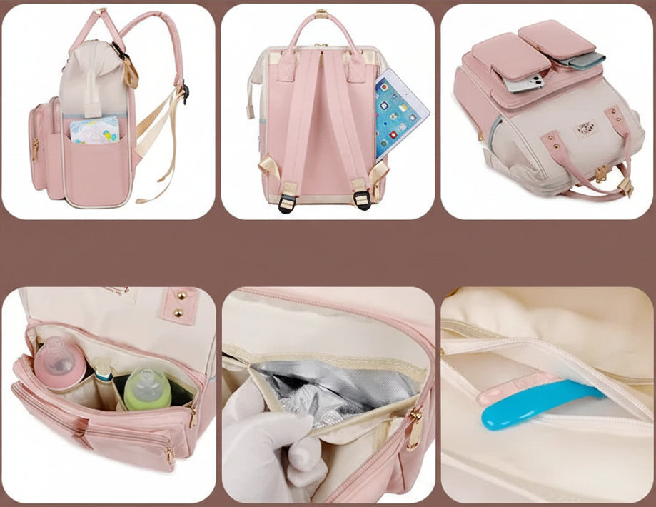 Waterproof Diaper Backpack for Mom