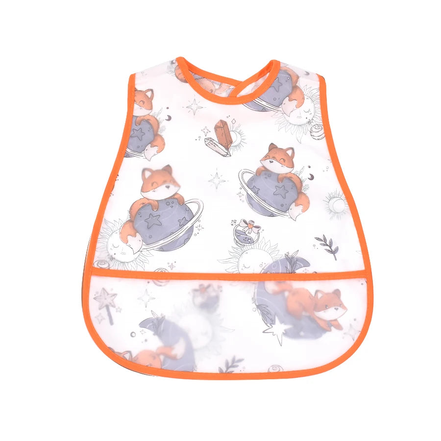 Waterproof Baby Feeding Bib with Pocket